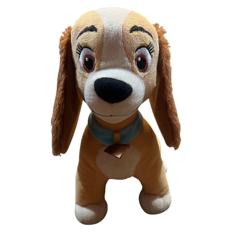 Disney Lady And The Tramp Dog Plush Stuffed Animal 11"